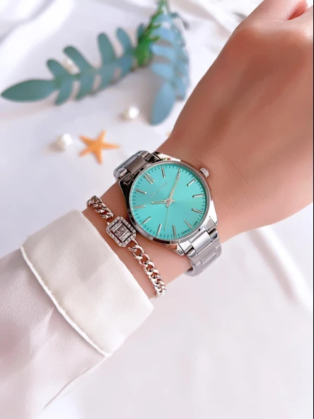 Lee Cooper Elite Seri Çelik Kordonlu 3 Atm Suya Dayanıklı Kadın Kol Saati BLC08011.390 - Resim 2