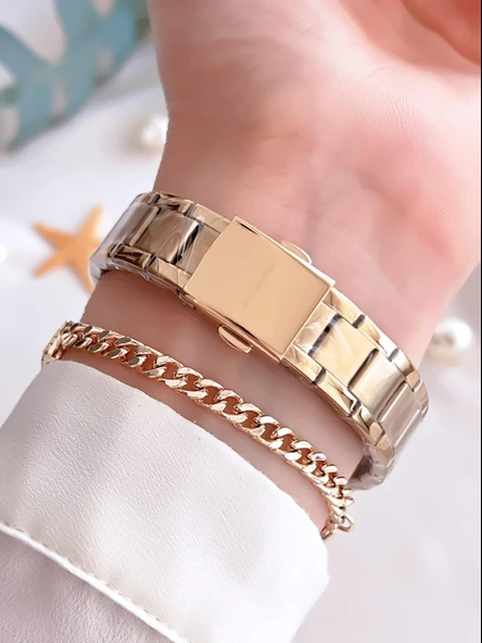 Lee Cooper Elite Seri Çelik Kordonlu 3 Atm Suya Dayanıklı Kadın Kol Saati BLC08011.130 - Resim 3