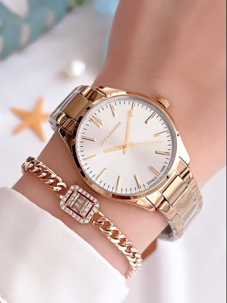 Lee Cooper Elite Seri Çelik Kordonlu 3 Atm Suya Dayanıklı Kadın Kol Saati BLC08011.130 ürün görseli