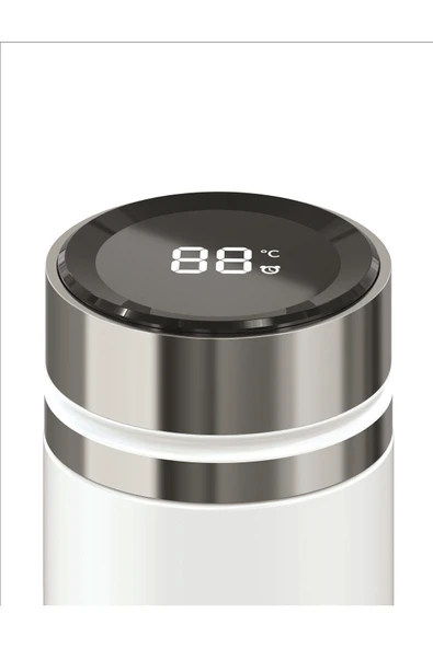 X-LEVEL X-mugsmart Dijital Göstergeli 480 ml Beyaz Termos - 2