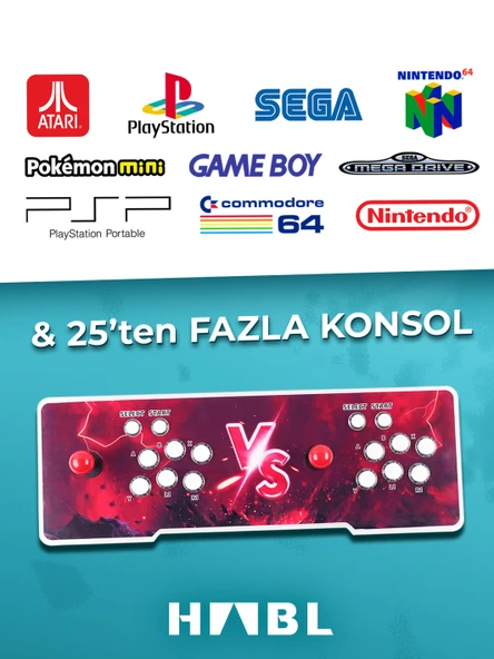 habl 2025 RETRO ARCADE OYUN KONSOLU 50500 OYUNLU SÜPER BOX - 2
