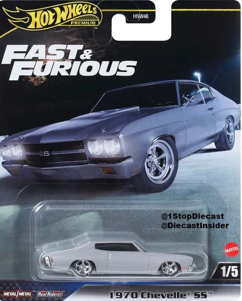 Mattel Hot Wheels Fast Furios Premium Arabalar 5 Li Set - 2