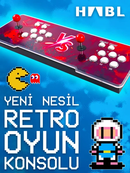 habl 2025 RETRO ARCADE OYUN KONSOLU 50500 OYUNLU SÜPER BOX - 3