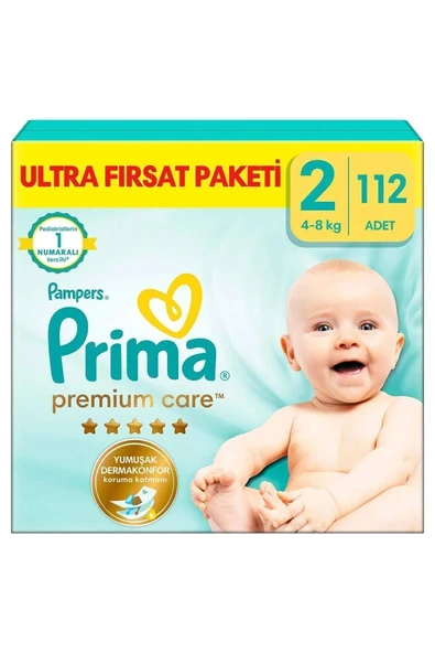 Prima Premium Care Bebek Bezi Fırsat Paketi 2 Beden 112 Adet - 3