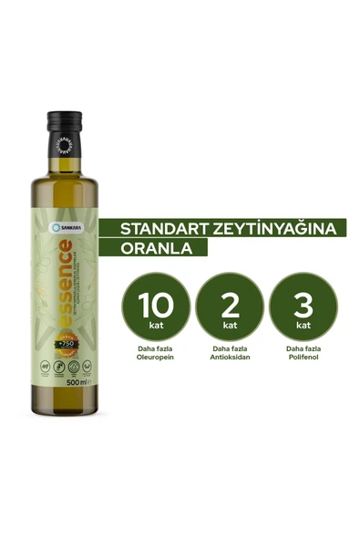 Sankara 750 Yüksek Polifenollü Essence Zeytinyağı 500 ml - 3