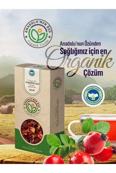 anadolu'nun özü organik üretim Organik Kuşburnu Çayı 150gr - 2