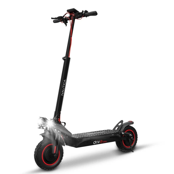 Nautica Drive A1200X 1200W Katlanabilir Elektrikli Amortisörlü Scooter Siyah - 2