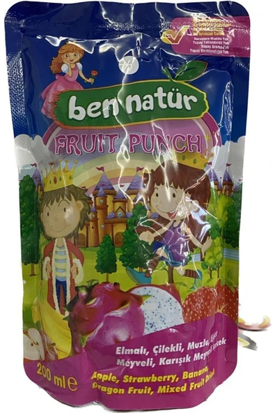 Ben Natür Fruit Punch 200ml* 20 Adet