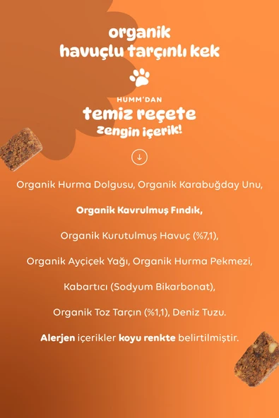 Humm Organic Organik Glutensiz Vegan Havuçlu Ve Tarçınlı Kek - 30g - 4