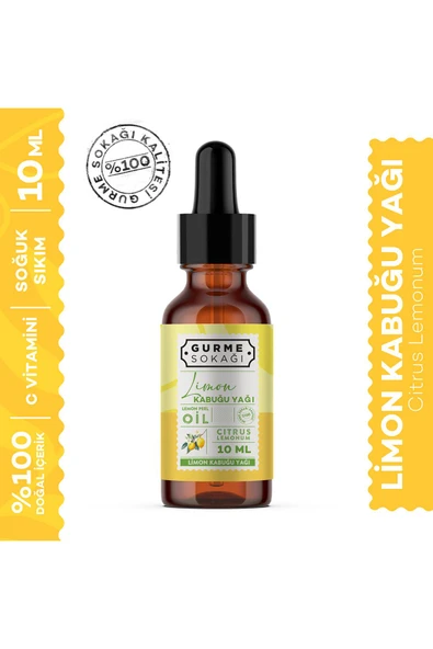 GURME SOKAĞI Limon Kabuğu Yağı 10 ml