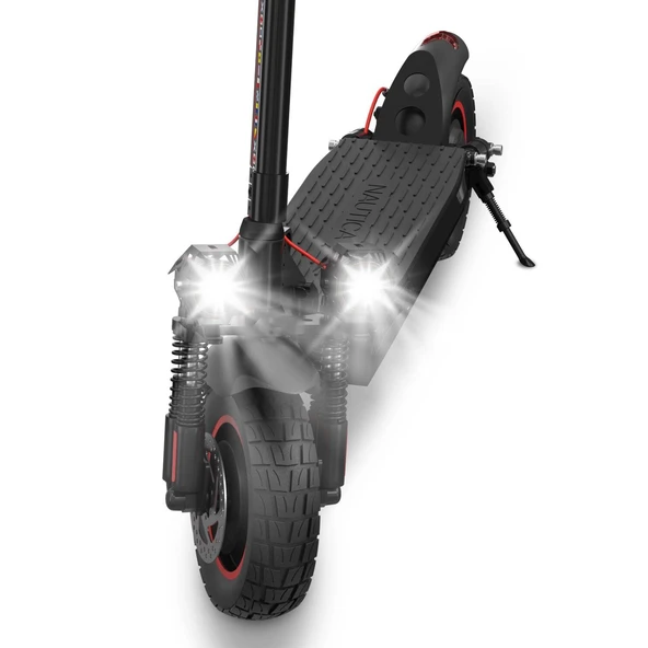 Nautica Drive A1200X 1200W Katlanabilir Elektrikli Amortisörlü Scooter Siyah - 3