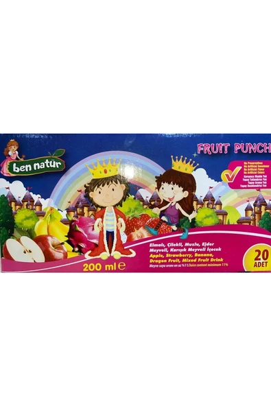 Ben Natür Fruit Punch 200ml* 20 Adet - 3
