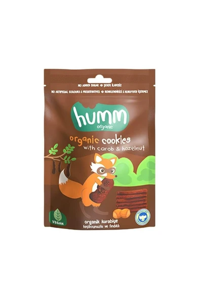 Humm Organic Organik Keçiboynuzlu Fındıklı Kurabiye 55 gr
