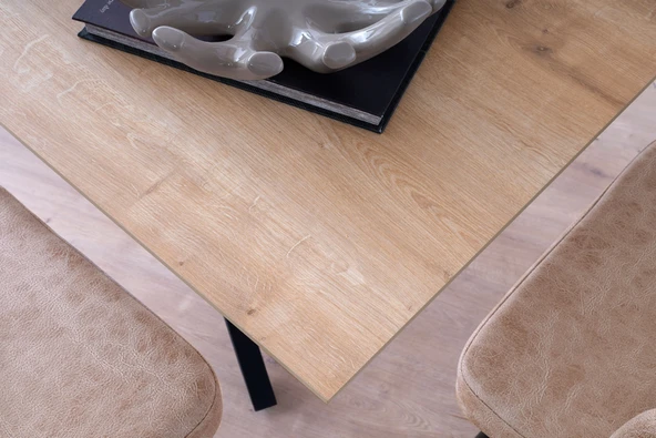 Arven Masa, Aura Sandalye, Safir Meşe, 180X90 - 4