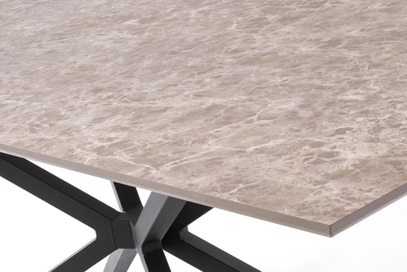Arven Masa, Rolls Metal Sandalye, Gri Taş, 180X90 - 4
