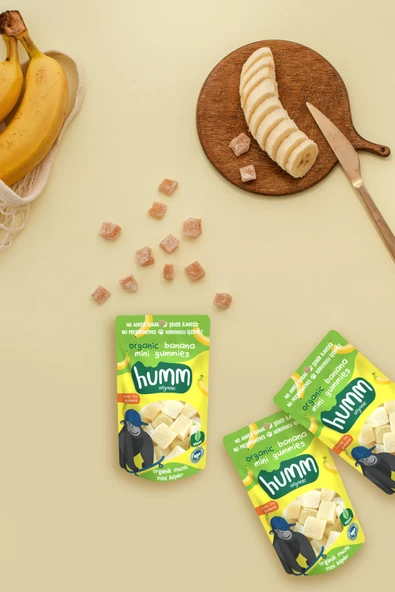 Humm Organic Organik Glutensiz Vegan Muzlu Mini Küpler - 30g - 3