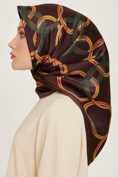 Armine E24KA9203D0385 Dj Saf İpek Eşarp 9203D (T) - Resim 3
