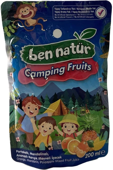 Ben Natür Camping Fruits 200ml 20 Adet - 2