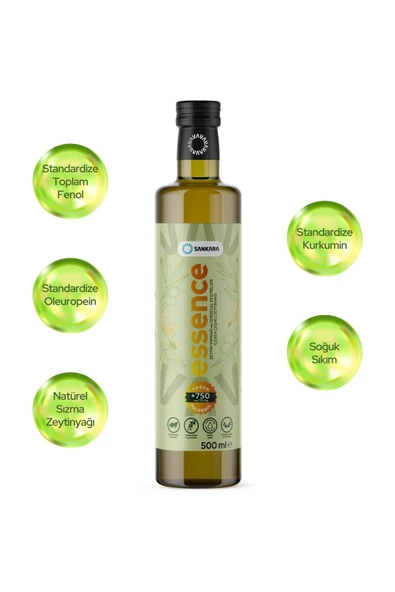 Sankara 750 Yüksek Polifenollü Essence Zeytinyağı 500 ml - 2
