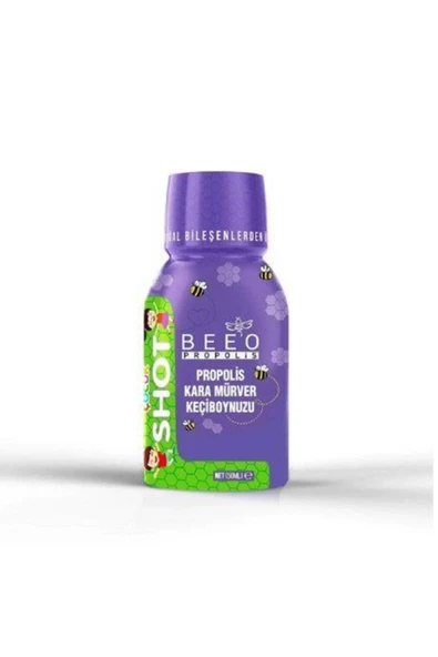 BEE'O Propolis + Kara Mürver + Keçiboynuzu Shot Çocuklar Için 50 Ml - 2