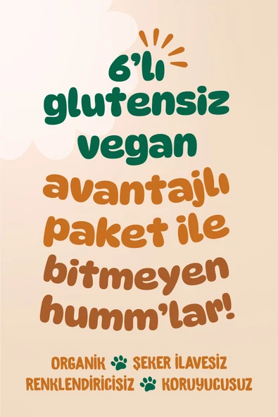 Humm Organic Organik 2'li Karma Vegan Mini Küpler Paketi 30g X 6 Adet - 2
