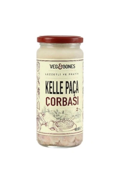 Veg&Bones Kelle Paça Çorbası 480ml Konserve