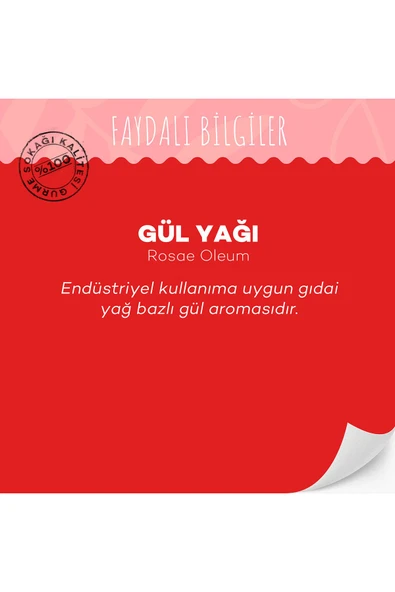 GURME SOKAĞI Gül Aroması Yağı 10 ml - 3