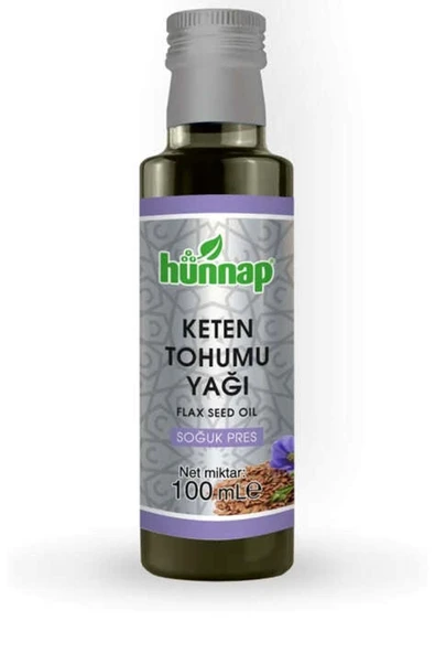 Hünnap Keten Tohumu Yağı 100ml (SOĞUK PRESS)