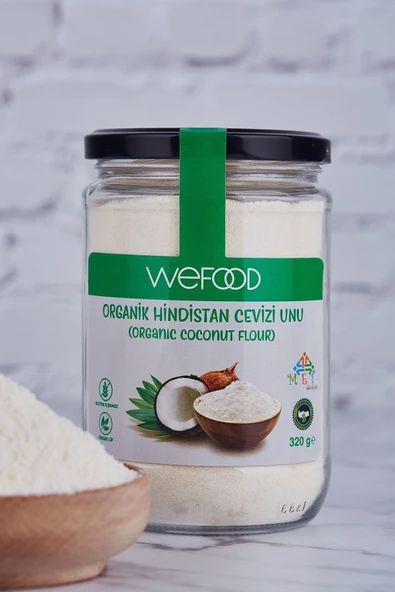 Wefood Organik Hindistan Cevizi Unu 320 gr - 2