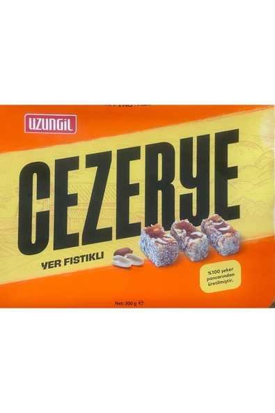 Uzungil Şekerleme uzungil 300 gr yer fıstıklı cezerye