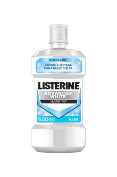 Listerine Advanced White Hafif Tat 500 ml Gargara