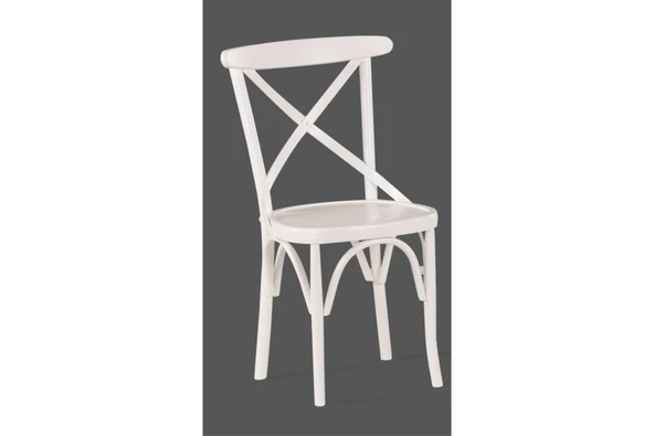 Ada Lükens Masa Ve Çarpı Çıtalı Tonet Sandalye Takımı, Ekru, 125X80 - 6