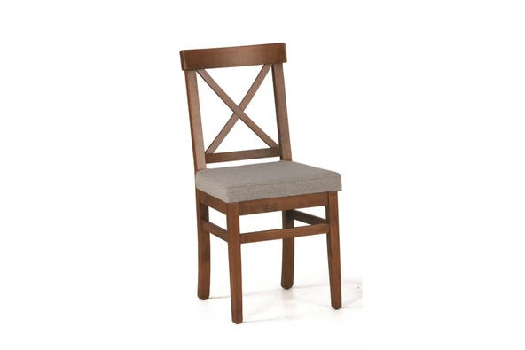 Siena Sabit Masa Ve Çapraz Döşemeli Sandalye Takımı, Beyaz Ceviz, 90X90 - 5