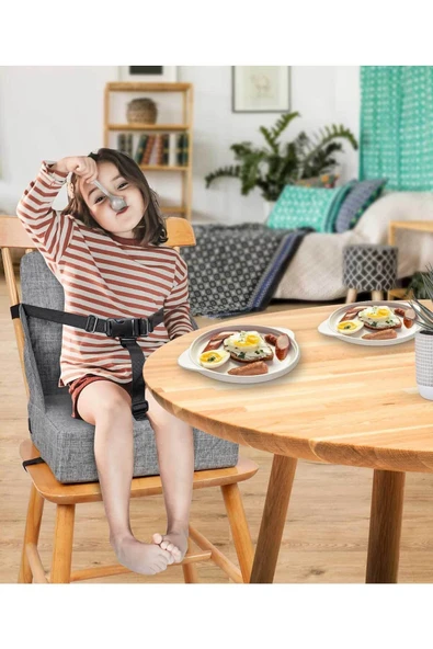 RevuBaby Bağlama Kemerli Mama Sandalyesi Sandalye Yükseltici Minder - 2