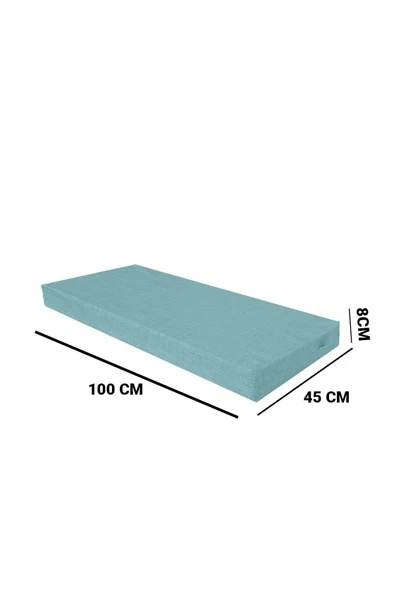 RevuBaby Bağlama Aparatlı Bahçe  Balkon Bank Sandalye Minderi Ban Oturma Minderi 100x45x8 CM - 2