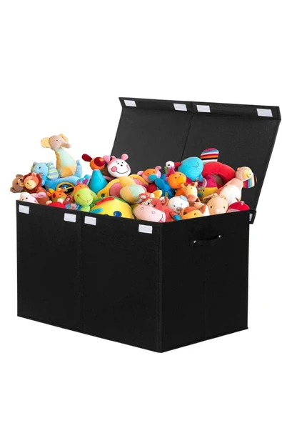 RevuBaby Büyük Oyuncak Kutusu Oyuncak Saklama Kutusu Eşya Toplama Sepeti Organizer  puzzle Sandığı - 3