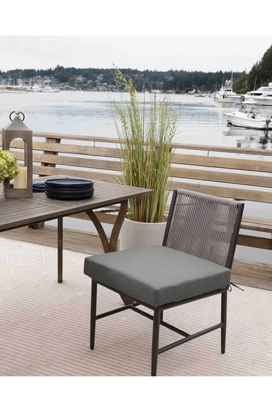 RevuBaby Güneşe Dayanıklı  COTON Kumaş Bahçe Balkon Minderi  50x50x8CM