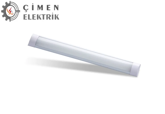 10 Adet NOAS YL98 6000 20W Led Bant Armatür 6400K Beyaz Işık