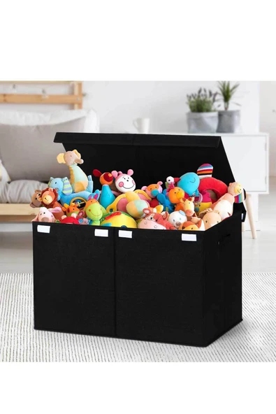 RevuBaby Büyük Oyuncak Kutusu Oyuncak Saklama Kutusu Eşya Toplama Sepeti Organizer  puzzle Sandığı