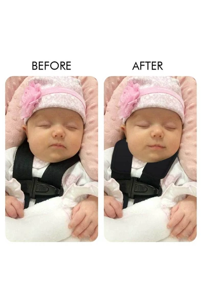 RevuBaby Bebek Arabası  Kemer Pedi  Baston Puset  Cavin Çocuk Arabası Omuz Yumuşatıcı SİYAH - 4
