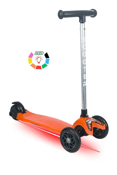 TOİS ColorWase Led Işıklı 4 Kademe(50-65 cm) Ayarlanabilir 3 Tekerlekli Scooter