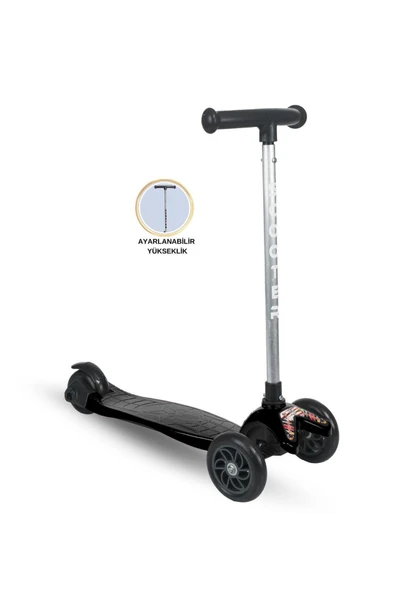 TOİS ColorWase Led Işıklı 4 Kademe(50-65 cm) Ayarlanabilir 3 Tekerlekli Scooter - 3