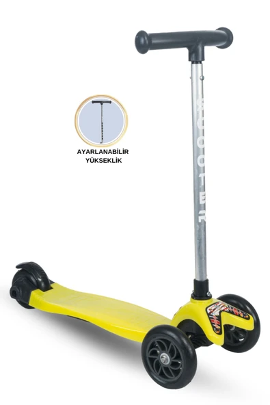 TOİS Joy 3 Tekerlekli Yükseklik Ayarlı Scooter