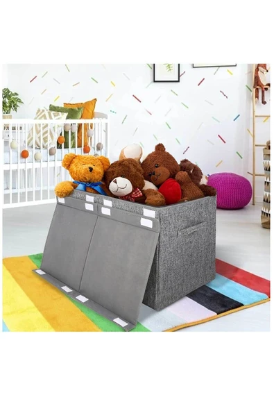 RevuBaby Büyük Oyuncak Kutusu Oyuncak Saklama Kutusu Eşya Toplama Sepeti Organizer  puzzle Sandığı