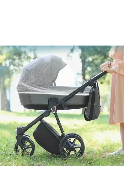 RevuBaby Çok Amaçlı Sineklik Puset Sinekliği Bebek Arabası  Sinekliği Anne Yanı Beşik Sinekliği - 5