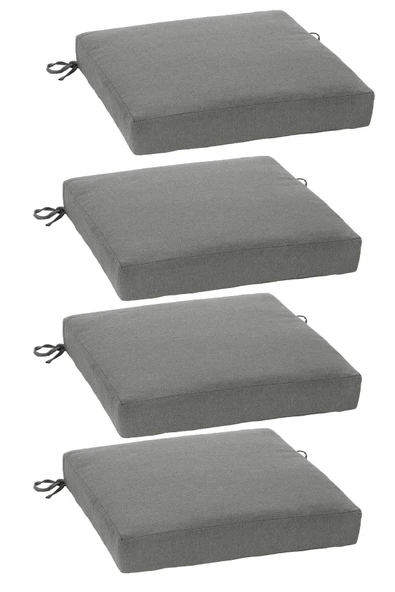 RevuBaby Güneşe Dayanıklı  COTON Kumaş Bahçe Balkon Minderi  50x50x8CM 4 ADET