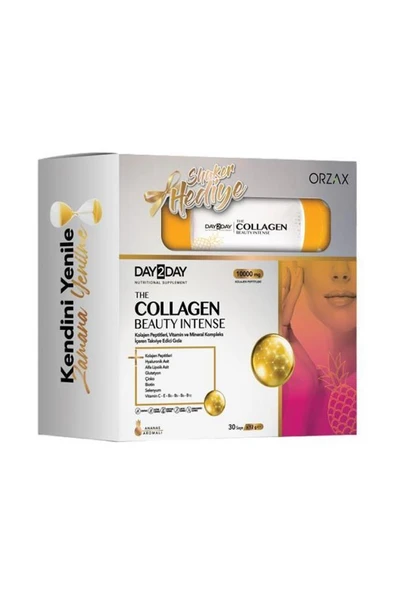 Day2day The Collagen Beauty Intense Ananas Aromalı 30 Saşe Shaker Hediyeli