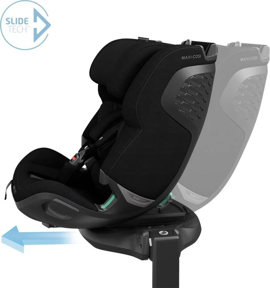 Maxi-Cosi Emerald 360 Pro I-Size Dünyanın İlk Kızaklı, Araç Dışına Çıkabilen İsofix'li 360 Dönebilir Yatabilir 0-36 kg Bebek Oto Koltuğu Authentic Black - 2