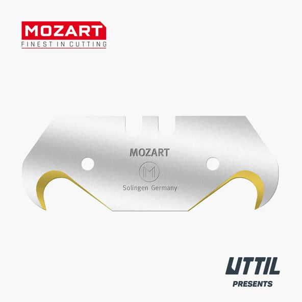 Mozart Blades 90110.065 51 mm TiN Kaplama 100 Adet Yedek Kanca Bıçak - 2