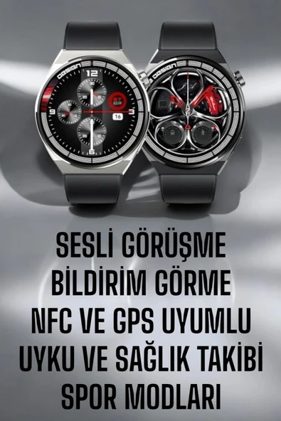 Akıllı Saat GPS VE NFC Özelliği Sesli Görüşme Dokunmstik Ekran - 2